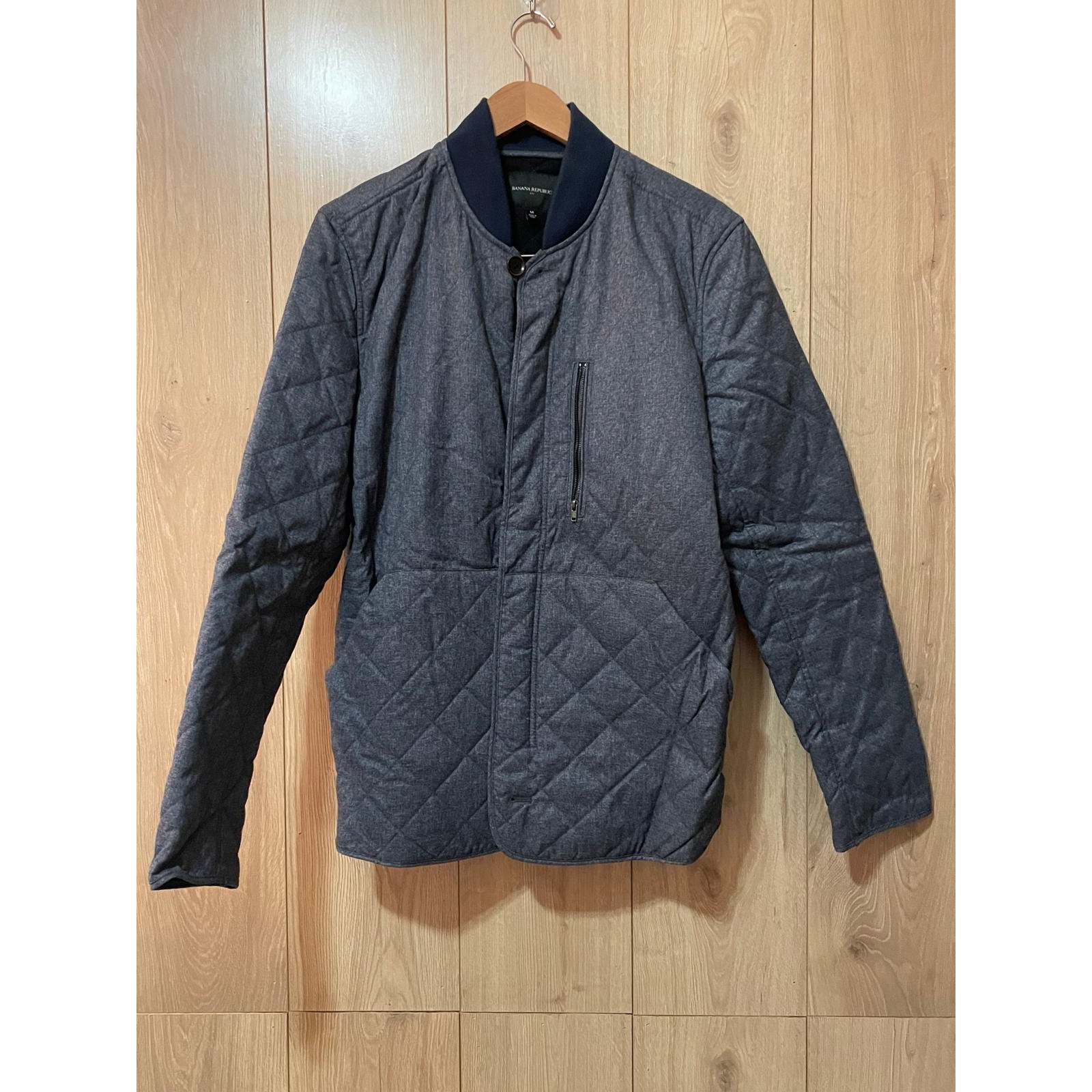 Banana Republic - Mens Flight Jacket / M / Gray / Nwot